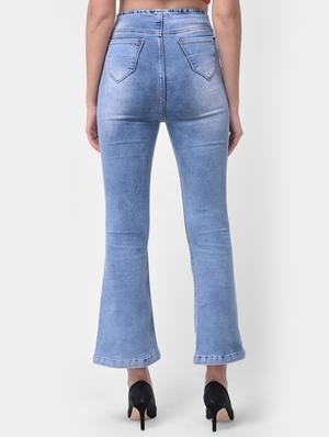 drawstring waist wide leg jeans - 17138803 - Standard Image - 3