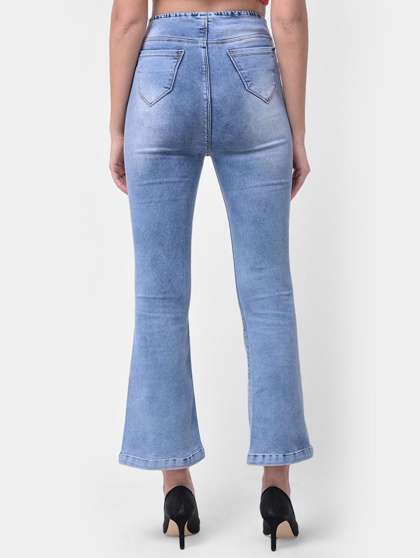 drawstring waist wide leg jeans - 17138803 - Zoom Image - 3