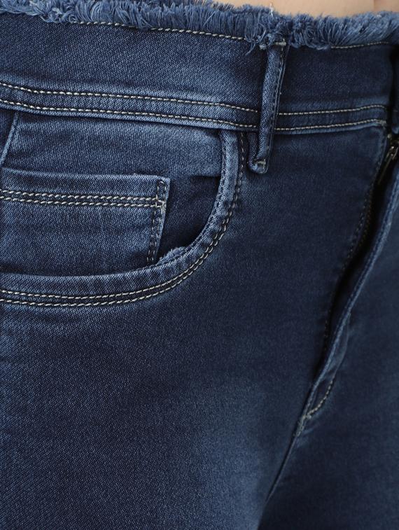 frayed detail slim fit jeans - 17138807 - Zoom Image - 5