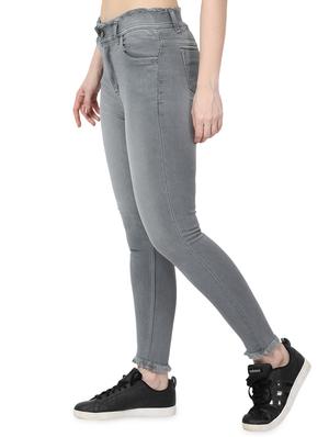 frayed detail slim fit jeans - 17138808 - Standard Image - 2