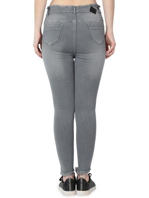 frayed detail slim fit jeans - 17138808 - Standard Image - 3