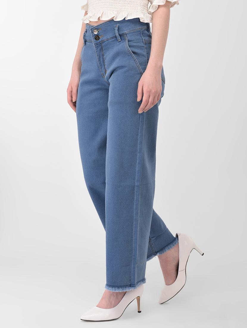 blue cotton blend jeans - 17138813 - Zoom Image - 2
