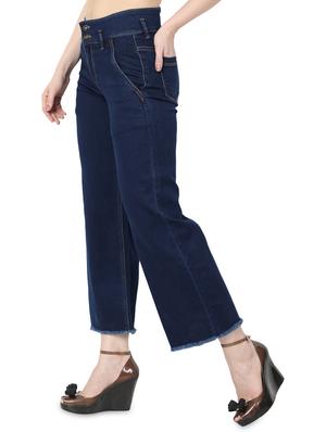 dark blue cotton blend jeans - 17138814 - Standard Image - 2