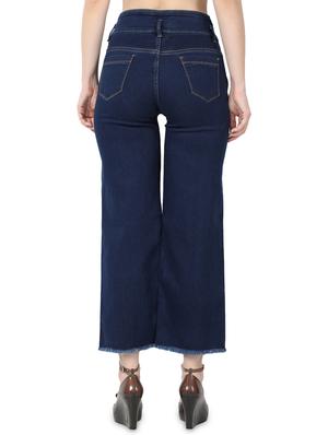 dark blue cotton blend jeans - 17138814 - Standard Image - 3