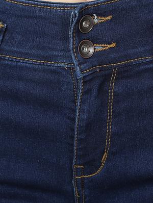 dark blue cotton blend jeans - 17138814 - Standard Image - 5