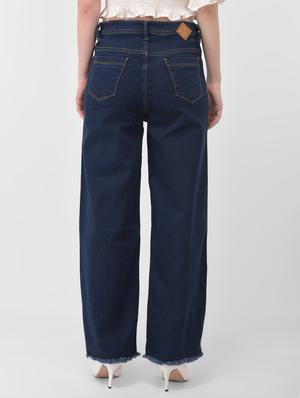 dark blue cotton blend jeans - 17138816 - Standard Image - 3