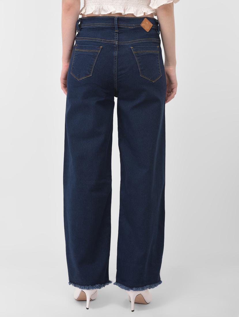 dark blue cotton blend jeans - 17138816 - Zoom Image - 3