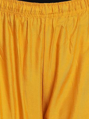 gold print flared palazzo - 17138880 - Standard Image - 3