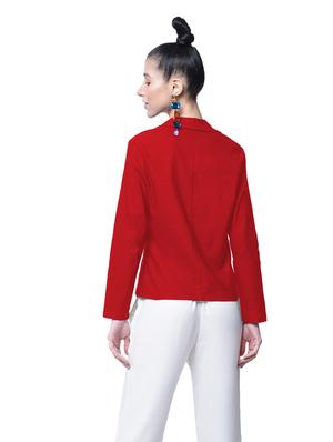 single button casual blazer - 17138931 - Standard Image - 3