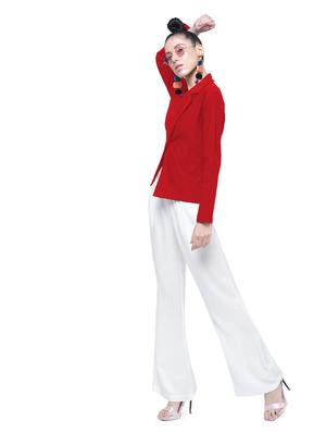 single button casual blazer - 17138931 - Standard Image - 4