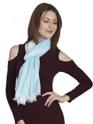 blue viscose stole - 17139832 - Standard Image - 2