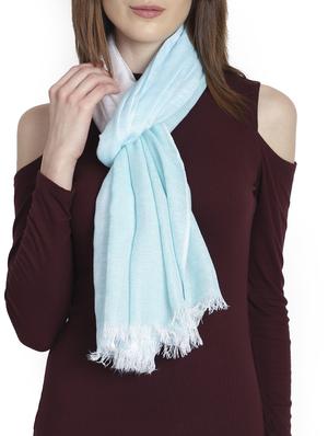 blue viscose stole - 17139832 - Standard Image - 4