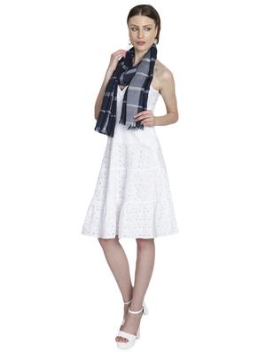 navy blue viscose stole - 17139842 - Standard Image - 2