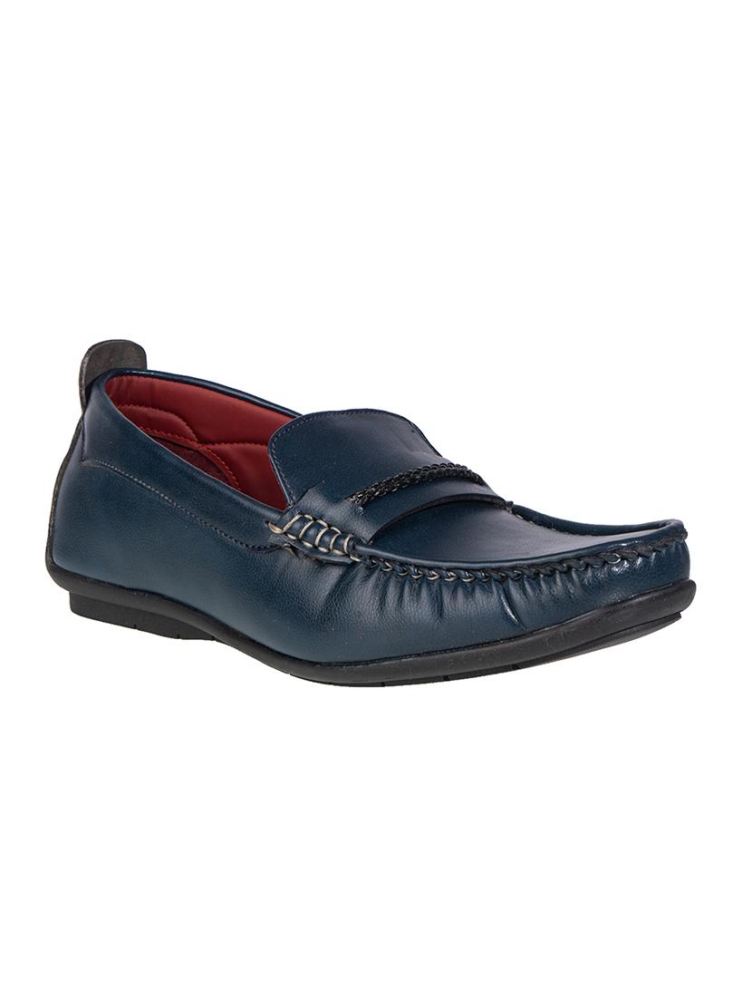 navy slip on loafers - 17139950 - Zoom Image - 1