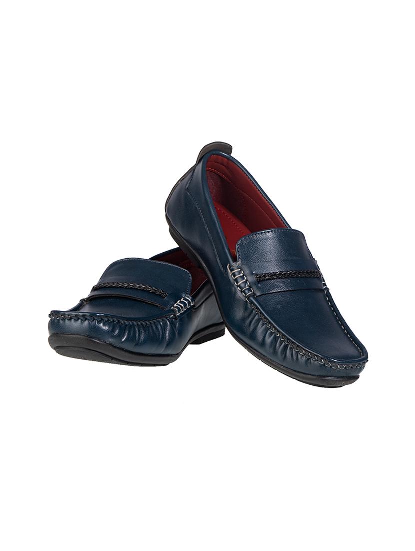 navy slip on loafers - 17139950 - Zoom Image - 4