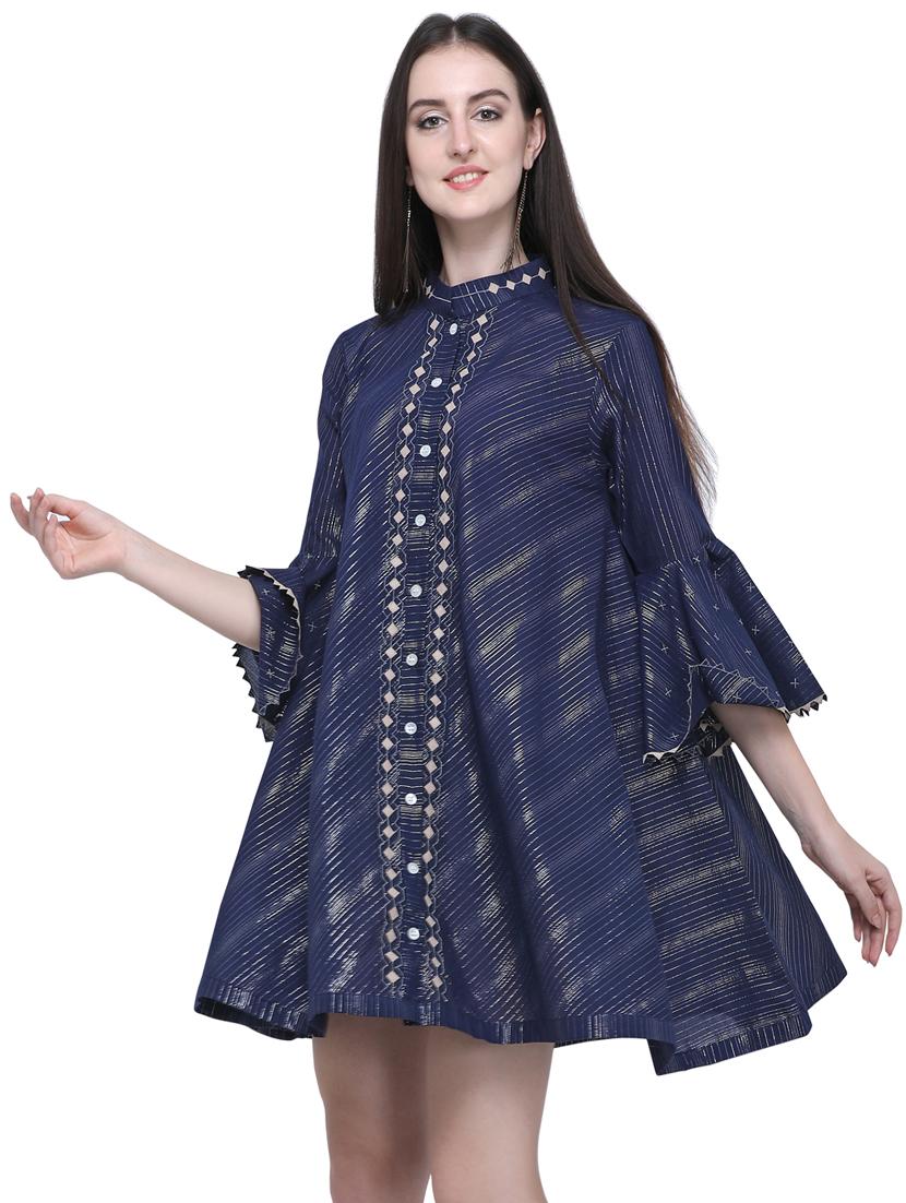 bell sleeves tent dress - 17140065 - Zoom Image - 2