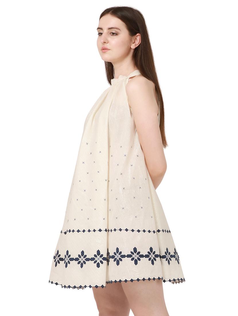 beige georgette tent dress - 17140099 - Zoom Image - 2