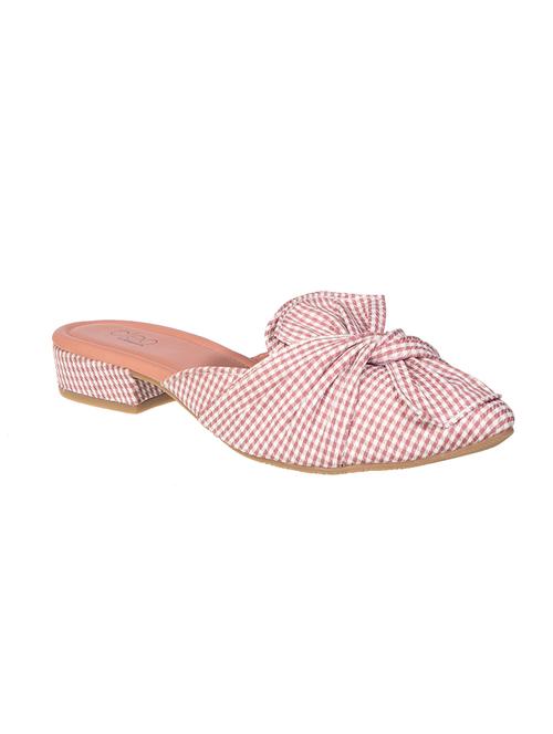 pink fabric clogs sandals - 17140283 - Standard Image - 1