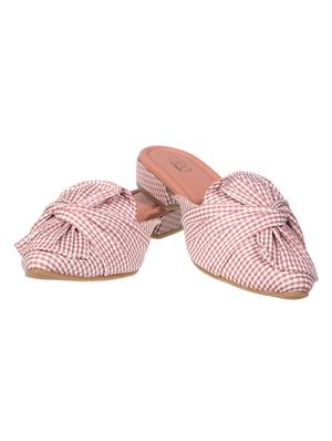 pink fabric clogs sandals - 17140283 - Standard Image - 5