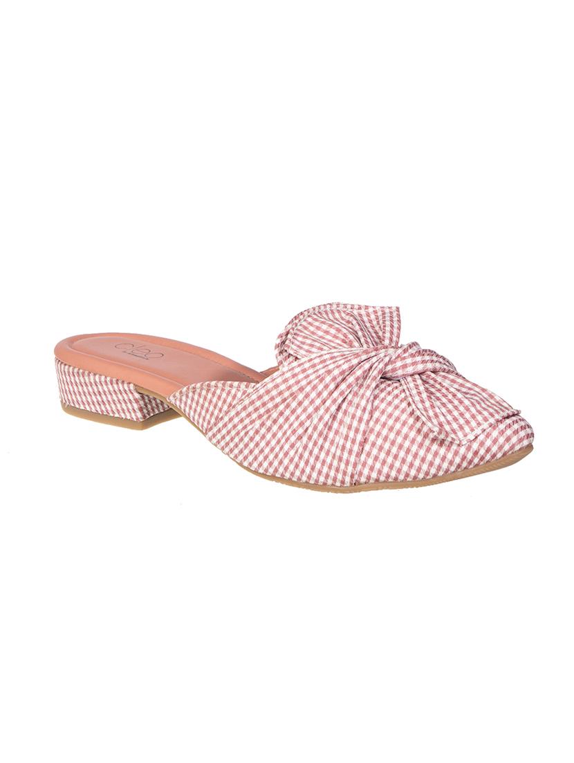 pink fabric clogs sandals - 17140283 - Zoom Image - 1