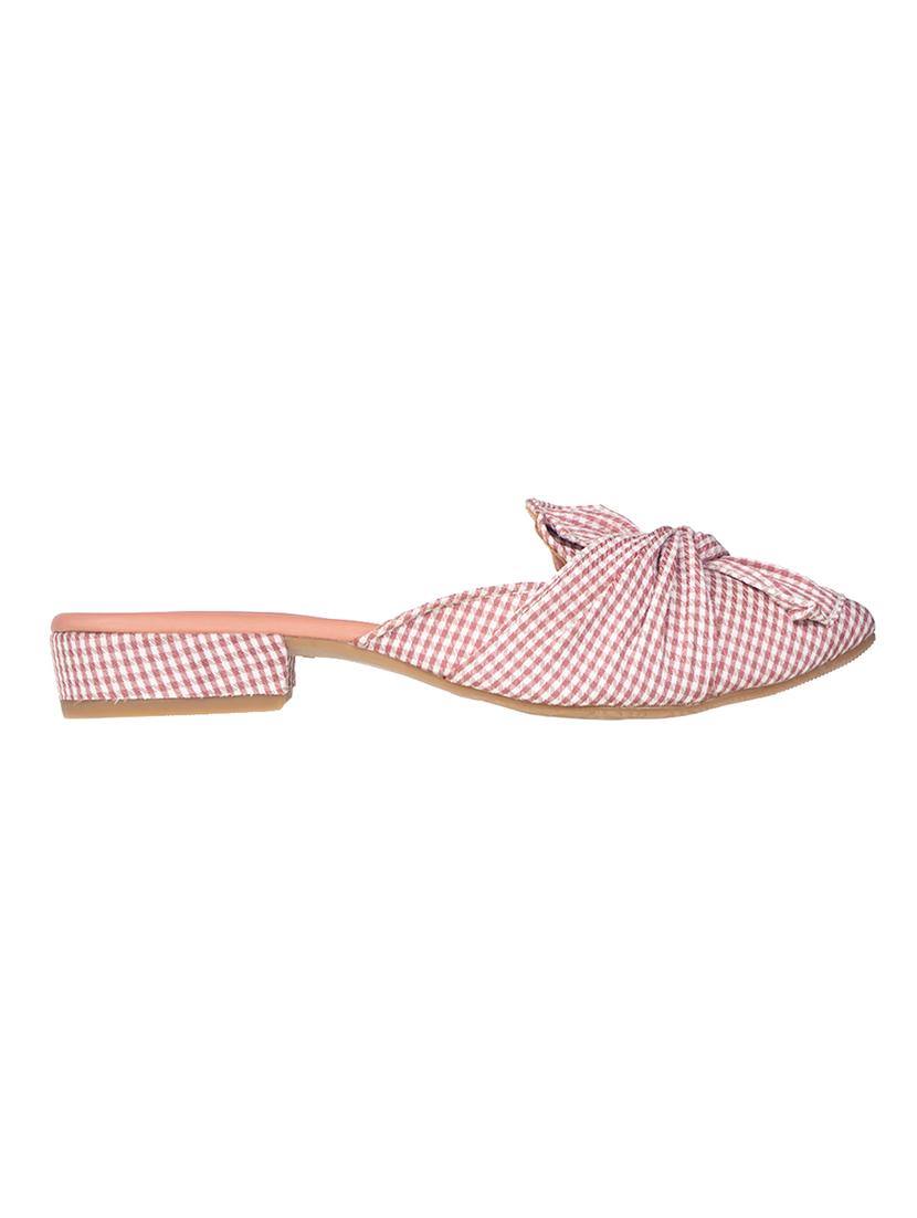 pink fabric clogs sandals - 17140283 - Zoom Image - 2