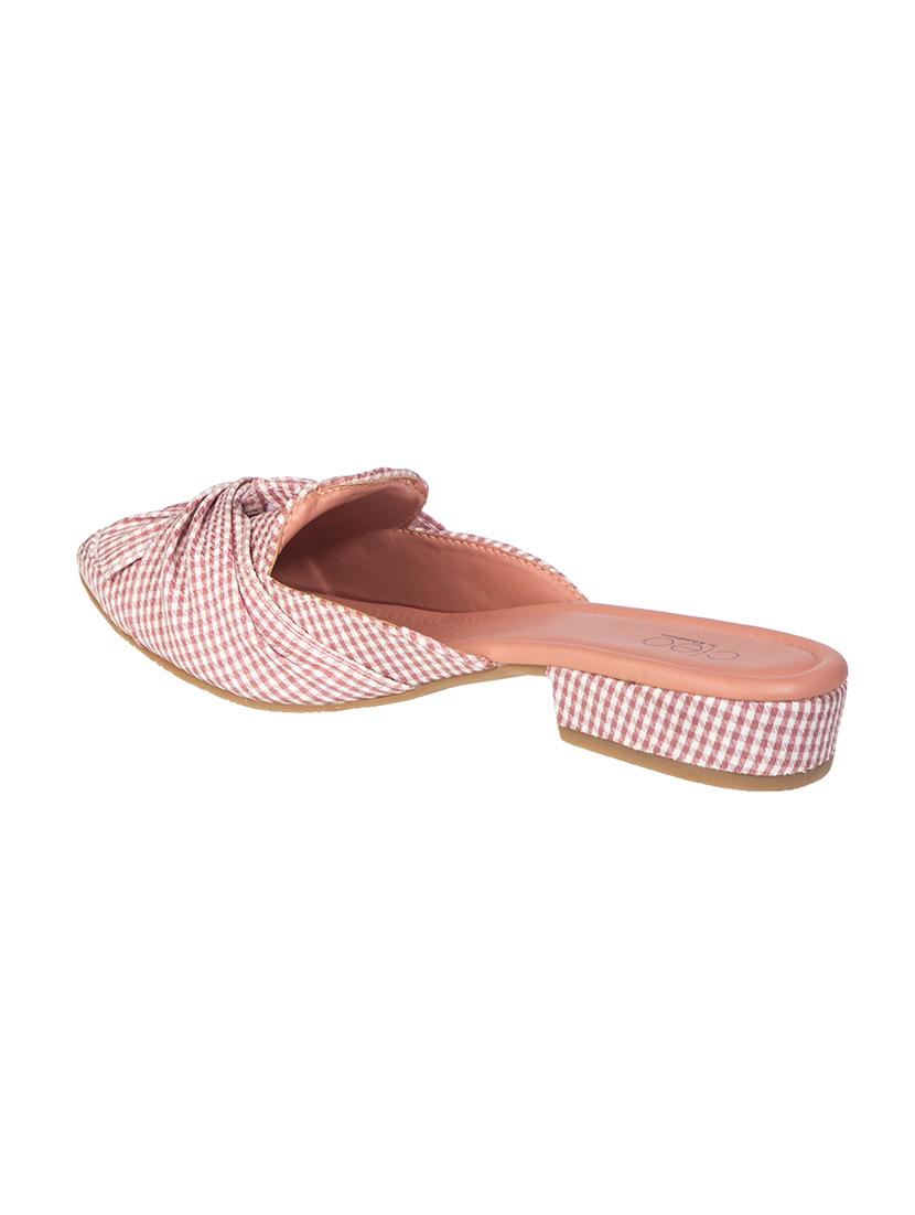 pink fabric clogs sandals - 17140283 - Zoom Image - 3