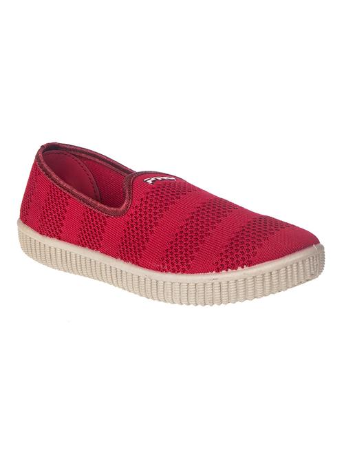 maroon canvas laceup sneakers - 17140334 - Standard Image - 1