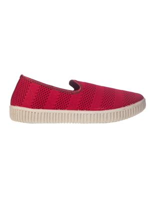 maroon canvas laceup sneakers - 17140334 - Standard Image - 2