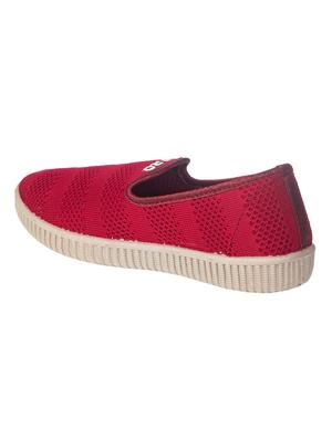 maroon canvas laceup sneakers - 17140334 - Standard Image - 4