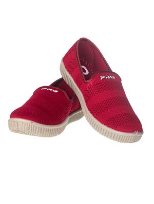 maroon canvas laceup sneakers - 17140334 - Standard Image - 5