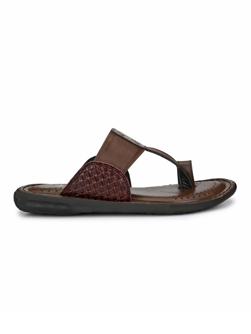 brown toe separator slippers - 17140515 - Zoom Image - 2