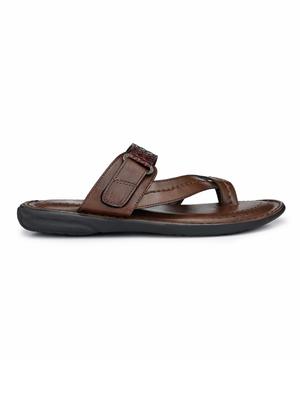 brown toe separator slippers - 17140521 - Standard Image - 2