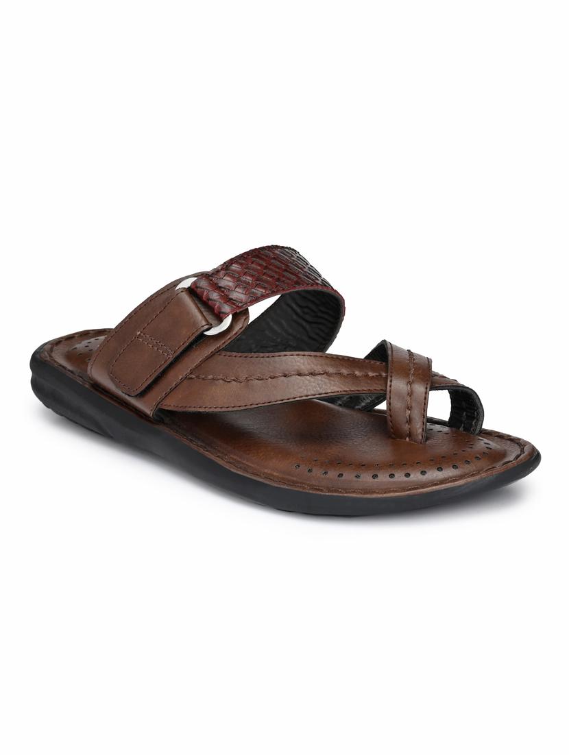 brown toe separator slippers - 17140521 - Zoom Image - 1