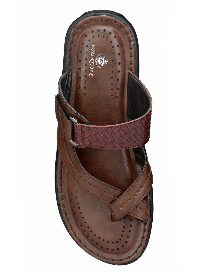 brown toe separator slippers - 17140521 - Zoom Image - 4
