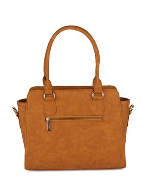 yellow leatherette (pu) regular handbag - 17140757 - Standard Image - 2