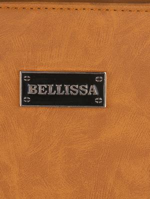 yellow leatherette (pu) regular handbag - 17140757 - Standard Image - 4