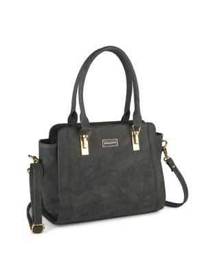 grey leatherette (pu) regular handbag - 17140758 - Standard Image - 4