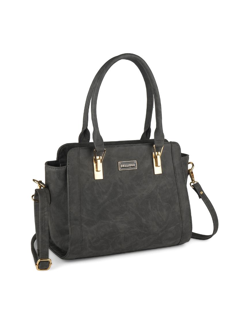 grey leatherette (pu) regular handbag - 17140758 - Zoom Image - 4