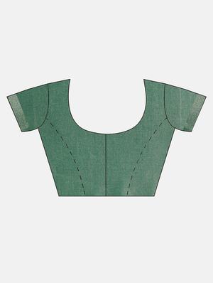 pastel woven saree with blouse - 17140855 - Standard Image - 3