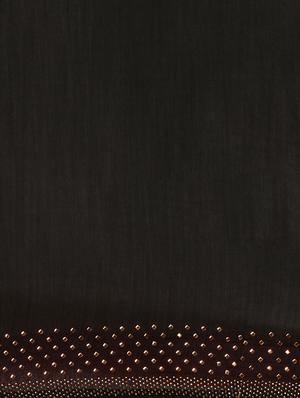 embellished solid saree with blouse - 17140871 - Standard Image - 4