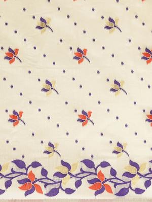 self design jamdani saree with blouse - 17140900 - Standard Image - 5