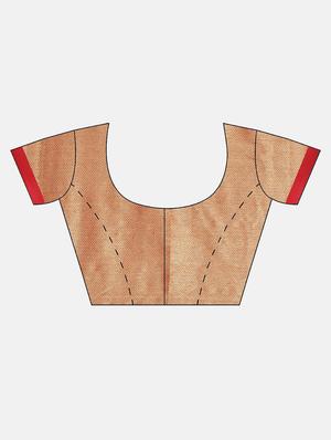 self design kanjivaram saree with blouse - 17140944 - Standard Image - 3