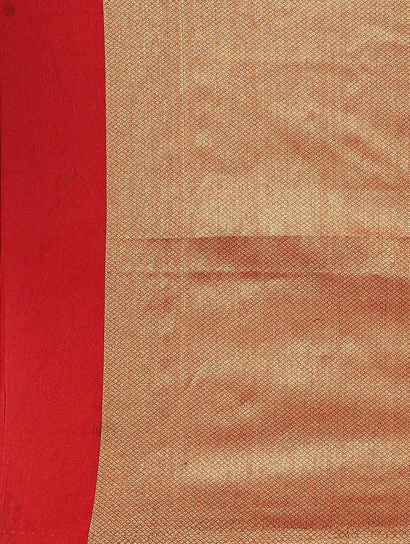 self design kanjivaram saree with blouse - 17140944 - Zoom Image - 4