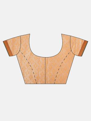 self design kanjivaram saree with blouse - 17140945 - Standard Image - 3