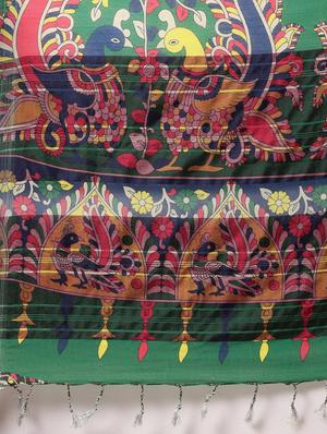 kalamkari woven saree with blouse - 17140954 - Standard Image - 4