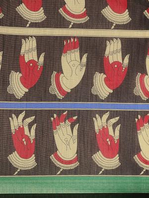 kalamkari woven saree with blouse - 17140956 - Standard Image - 6