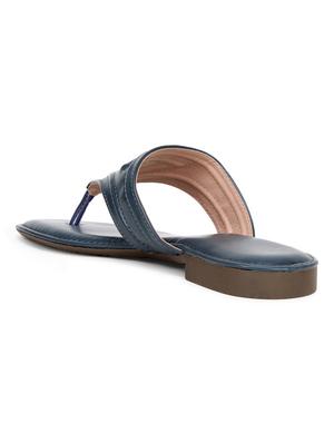 navy toe separator sandals - 17141120 - Standard Image - 3