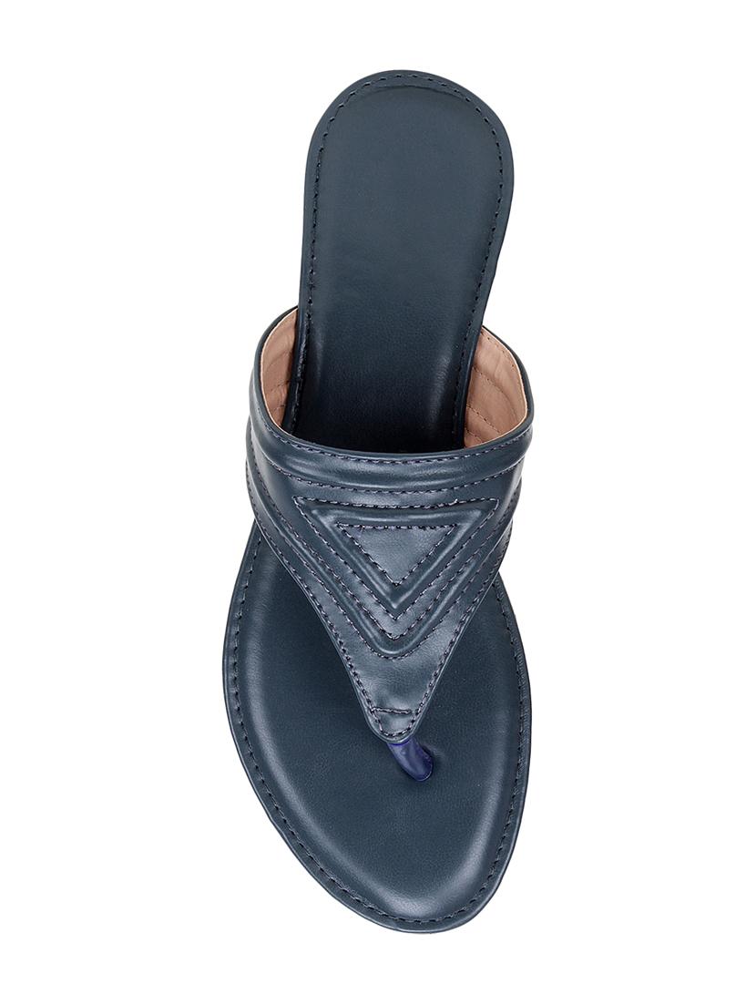 navy toe separator sandals - 17141120 - Zoom Image - 4