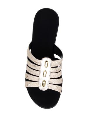 beige slip on wedges - 17141139 - Standard Image - 4