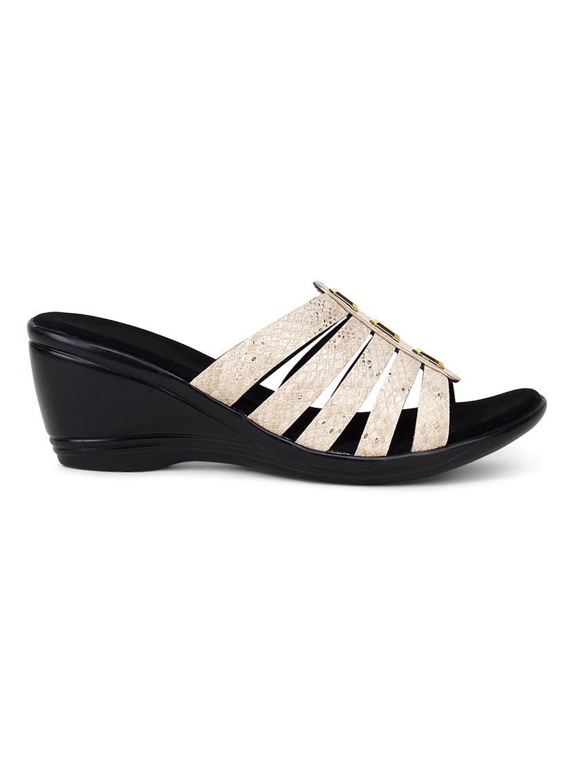 beige slip on wedges - 17141139 - Zoom Image - 2
